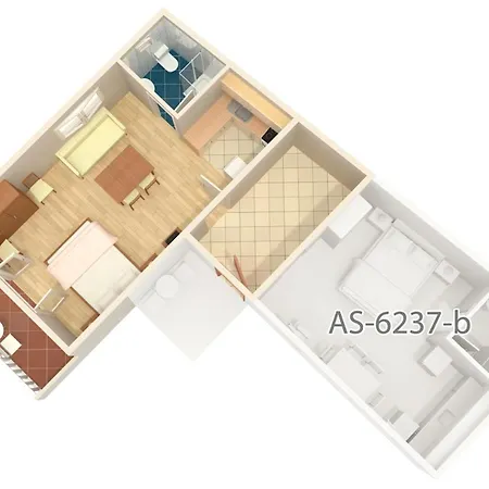 With A Parking Space Tribunj, Vodice - 6237 Apartment *